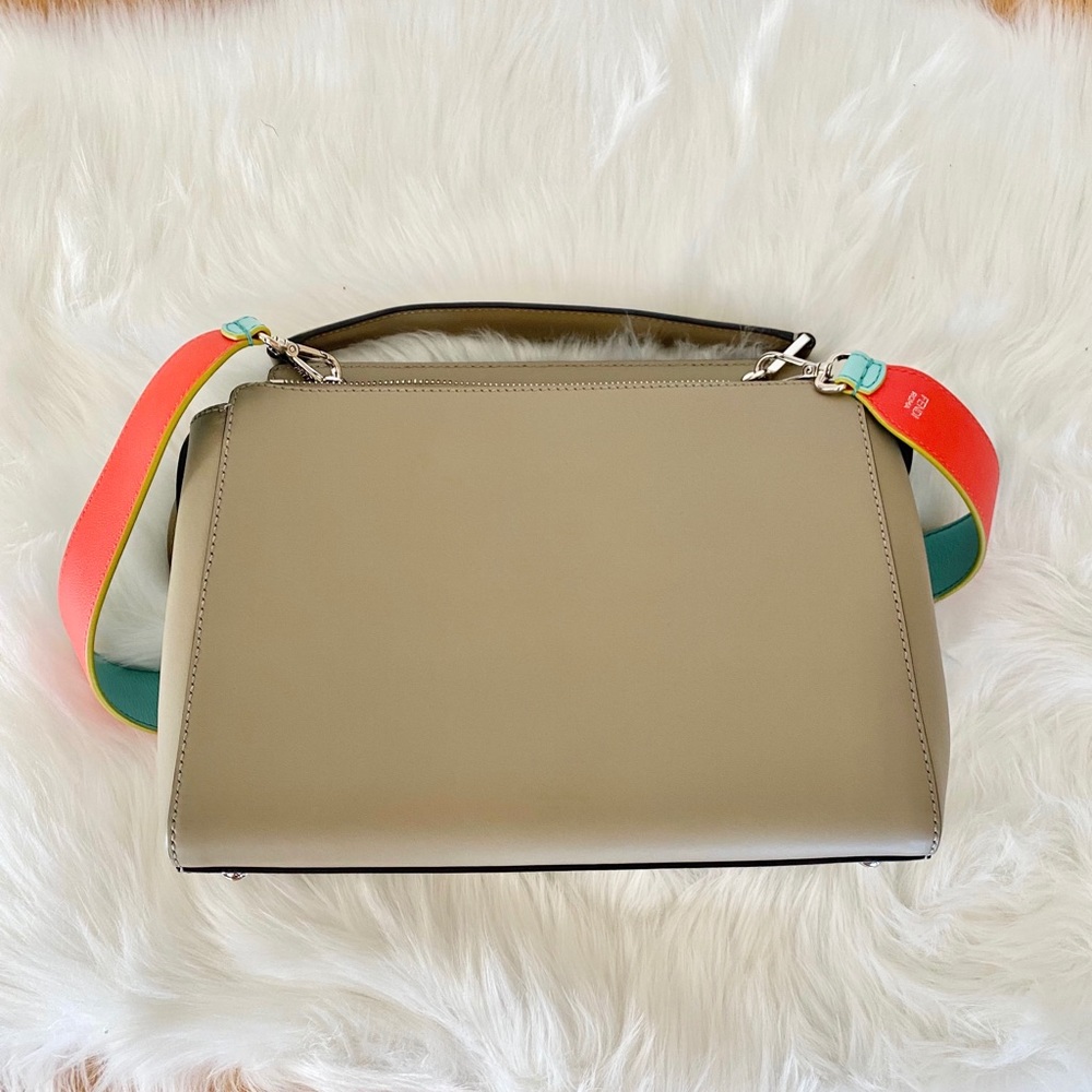 Fendi Dotcom Taupe Bag with removable pouch/strap - Picture 3 of 15